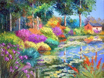 yxf041bE BT garden Oil Paintings